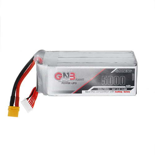 Gaoneng GNB 22.2V 5000mAh 50C 6S Lipo Battery XT60 Plug for RC Car Airplane 