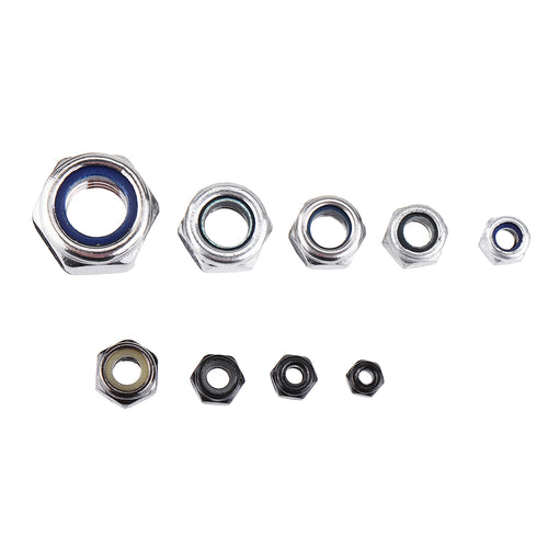 30Pcs M2 M2.5 M3 M4 M5 M6 M8 Stainless Steel Self-locking Nut 
