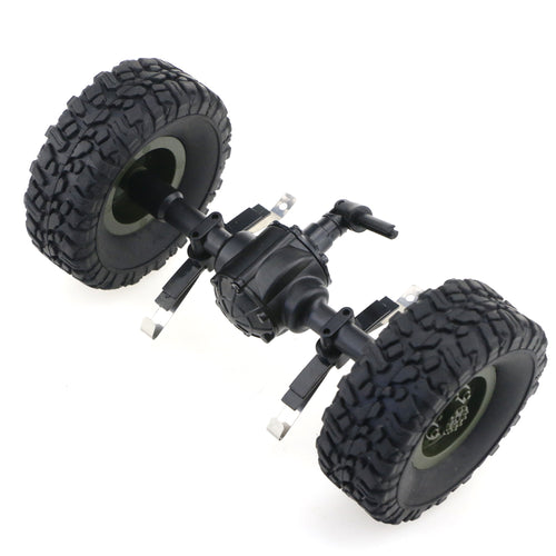 JJRC Rear Bridge Axle With Wheel For Q61 1/16 2.4G Off-Road Military Trunk Crawler RC Car