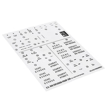 HG P602 1/12 RC Car Model Spare Parts DIY Stickers Decals Sheet for Body Accessory 