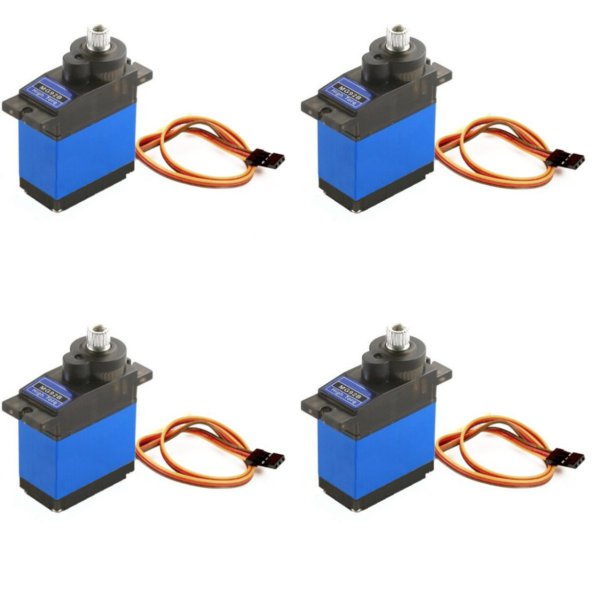 4X MG92B Robot 13.8g 3.5KG Torque Metal Gear Digital Servo