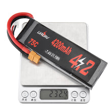 URUAV 7.4V 4200mAh 75C 2S Lipo Battery XT60 Plug for RC Racing Drone RC Car