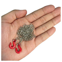 Trailer Hook Chain Tow Buckle Rescue Buckle for 1/10 Axial SCX10 90046 RC4WD D90 CC01 Rc Car Parts