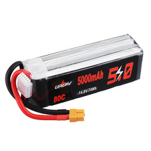 URUAV 14.8V 5000mAh 80C 4S Lipo Battery XT60 Plug for RC Boat Car Quadcopter Airplane