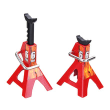 6 TON 2Pcs Alloy 1/10 Scale Jack Stands for Axial SCX10 TAMIYA CC01 RC Trucks Set Car Parts