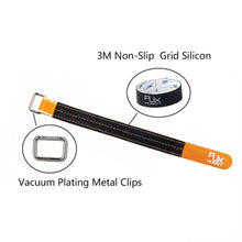 2Pcs RJXHOBBY 150-400mm Non Slip Silicone Metal Buckle Colorful Battery Straps