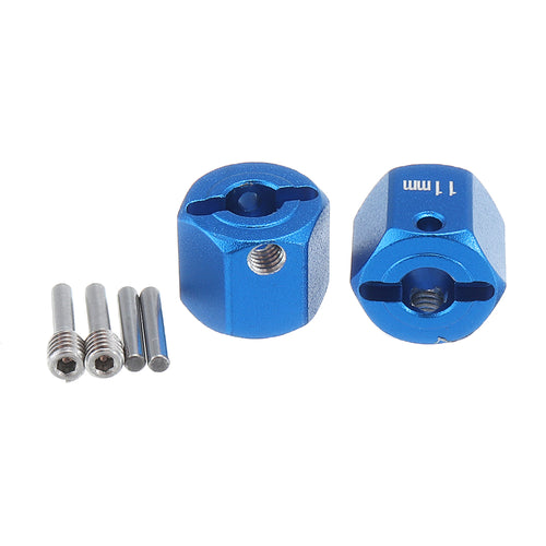 GPM 2PCS Aluminum Alloy Wheel Hex 12mm Drive Adapter for RC AXIAL SCX10 II 90046 Crawler Car Parts