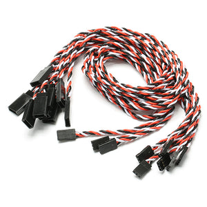  10pcs 22AWG 60core Futaba JR Anti-interference Servo Extension Cable 