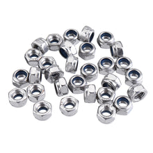 30Pcs M2 M2.5 M3 M4 M5 M6 M8 Stainless Steel Self-locking Nut