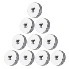 10Pcs M5 Manual Knurled Thumb Aluminum Alloy Screw Nut Spacer Flat Washer