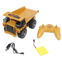 HuiNa Toys 540 1/18 2.4G 6CH Electric Rc Car Dump Truck Alloy Engineering Vehicle 
