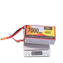 ZOP Power 14.8V 7000mAh 65C 4S Lipo Battery XT60 Plug for RC Racing Drone