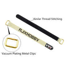 2Pcs RJXHOBBY 200-400mm Non-Slip Battery StrapBattery Tie Down Metal Buckle for Lipo Battery