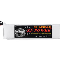 XF POWER 7.4V 2200mAh 8C 2S Lipo Battery JST Fubeba Plug for RC Transmitter