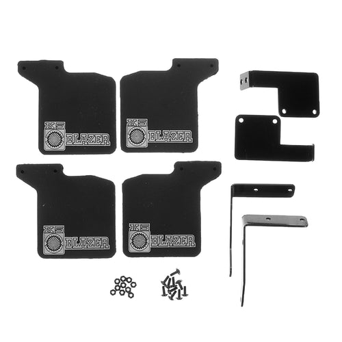 4PCS Rubber Front/Rear Mudguards with Brackets Screws for 1/10 TRX4 RC Car Spare Parts