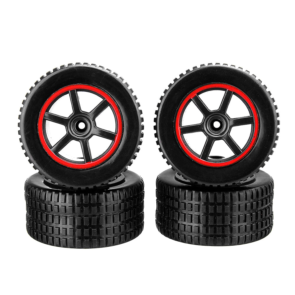 4PCS Wheel Rim & Tires for 23211 KY-1881 1/20 2.4G Buggy Rc Car Parts