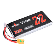 URUAV 7.4V 22000mAh 30/60C 2S XT90 Plug Lipo Battery for RC Quadcopter Agriculture Drone