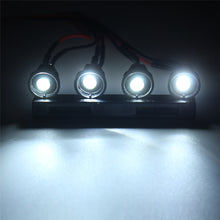 WPL C14 C24 1/16 2.4G Rc Car DIY Parts 4 White LED Light Headlight Set With Metal Lamp Cup