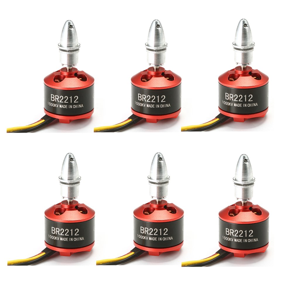 6PCS Racerstar BR2212 1000KV 2-4S Brushless Motor For RC Models