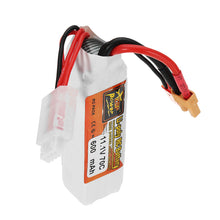 ZOP Power 11.1V 600mAh 70C 3S Lipo Battery JST XT30 Plug for Eachine Lizard95 FPV Racer 