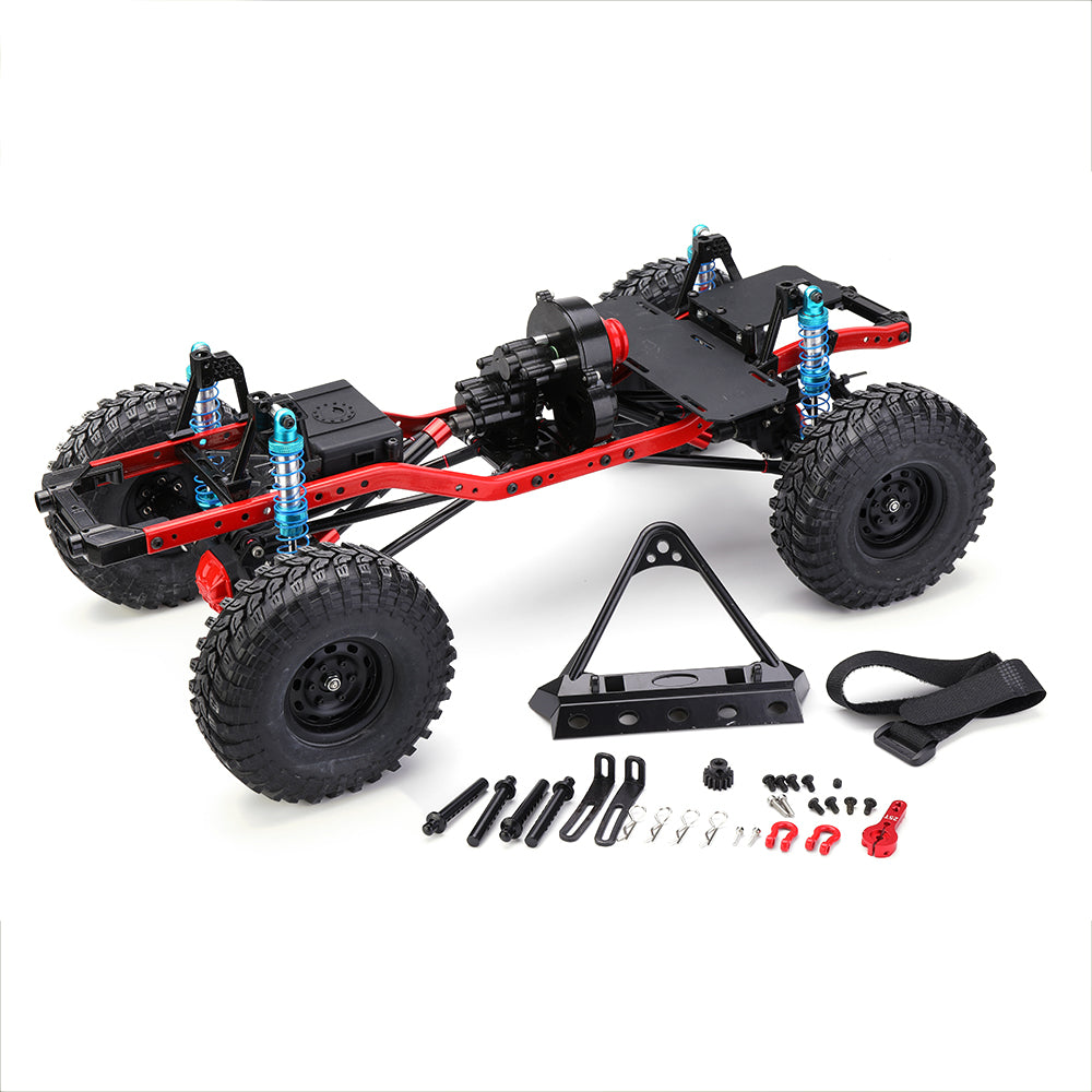 SCX10 1/10 4WD Pre-assembled CNC Frame RC Car Crawler Parts Straight Bridge Version
