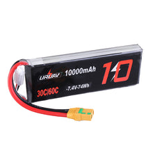 URUAV 7.4V 10000mAh 30/60C 2S Lipo Battery XT90 Plug for RC Quadcopter FPV Racing Drone
