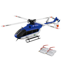 XK K124 2.4G 6CH Brushless EC145 3D6G System RC Helicopter 4PCS 3.7V 700mAh Lipo Battery Version Compatible With FUTAB-A S-FHSS