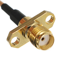 Turbowing MMCX to SMA/RP-SMA Female Flange FPV Antenna Extension Cord