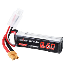 URUAV 7.4V 600mAh 50C/100C 2S Lipo Battery XT30 Plug for XK K130 Helicopter