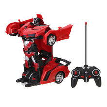 Rastar 1/18 2 In 1 RC Car Wireless Sports Transformation Robot Model Deformation Truck Fighting Toy 