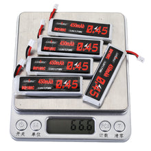 5Pcs URUAV 3.8V 450mAh 80C/160C 1S Lipo Battery PH2.0 Plug for EMAX Tinyhawk II 75mm Tiny7 Happymodel Snapper7