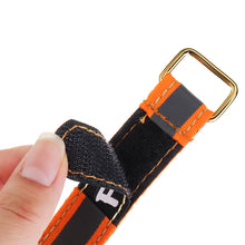 2Pcs RJX 20X100-300mm Thread Stitching Reflective Battery Strap Metal Buckle for RC Battery