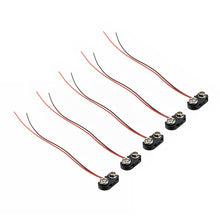 5Pcs 175mm 9V T Type I Type Battery Buckle Connector Snap Clip Lead Cable