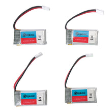 4Pcs 3.7V 350mAh 25C 1S Lipo Battery White Plug with JJRC X8 Charger 