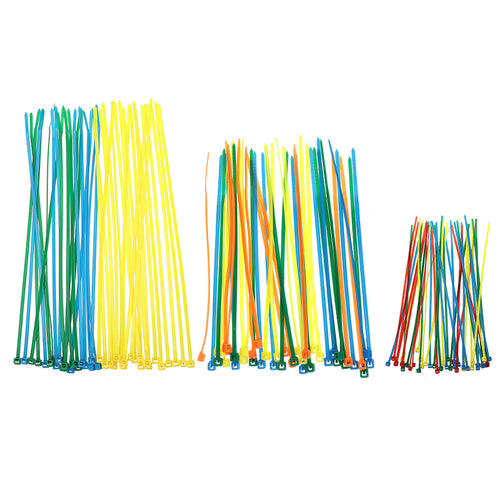 40Pcs RJXHOBBY 2.5x100/3x150/4x200mm Self-Locking Nylon Cable Ties Zip Tie