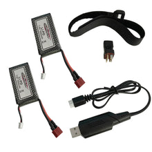 Xinlehong 7.4V 1600mAh 2S Lipo Battery with Bandage USB Cable for 9125 1/10 RC Car Spare Parts 