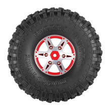 4Pcs AUSTAR AX-5020B 1.9 Inch 1/10 Rock Crawler Tires with Metal Hub for Traxxas SCX10 AXIAL RC Car