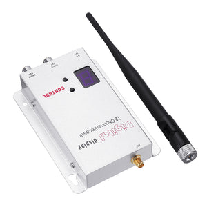 Partom 1.2G 12CH 200mW Wireless FPV Transmitter With Fox-R02 12CH FPV Receiver Combo For RC Drone Airplane Long Range