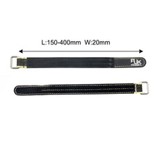 2Pcs RJXHOBBY 150-400mm Non Slip Silicone Metal Buckle Colorful Battery Straps