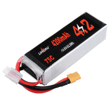 URUAV 14.8V 4200mAh 75C 4S Lipo Battery XT60 Plug for RC Racing Drone