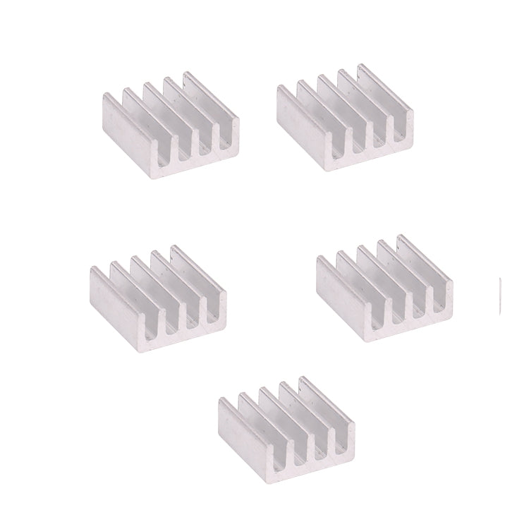 5 PCS Aluminum Alloy Heat Sink 11*11*5mm Cooling Chip with Ultra-thin Sticker for RC ESC Servo Motor UAV FPV Transmitter