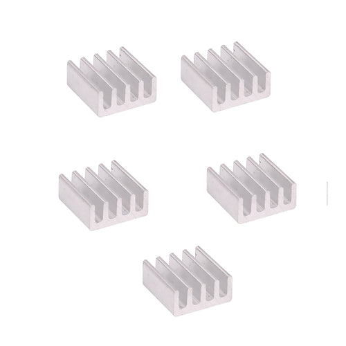 5 PCS Aluminum Alloy Heat Sink 11*11*5mm Cooling Chip with Ultra-thin Sticker for RC ESC Servo Motor UAV FPV Transmitter