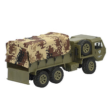 2 Batteries Fayee FY004A with Canvas 1/16 2.4G 6WD Rc Car Proportional Control US Army Military Truck RTR Model 
