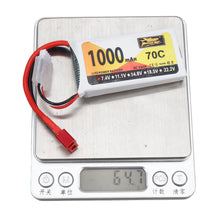 ZOP Power 7.4V 1000mAh 70C 2S Lipo Battery T Plug for Wltoys V912 V912 V262 V353 Helicopter