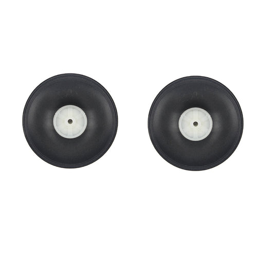 2 Pieces 70mm Diameter PU Simulation Wheel Wheels For RC Airplane 