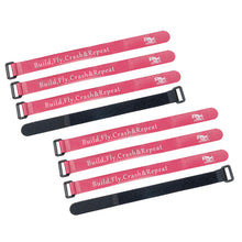 8Pcs RJXHOBBY 200-300mm Non-Slip Silicone Red Green Color Battery Strap