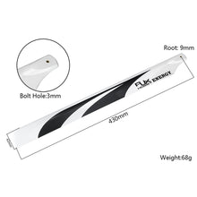 1Piar RJX B Grade 325 / 360 / 430 / 520 / 550 / 600 / 690mm Carbon Fiber Main Blade For RC Helicopter