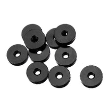 10Pcs M4 Manual Knurled Thumb Aluminum Alloy Screw Nut Spacer Flat Washer