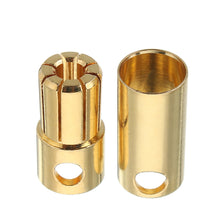 2 Pairs 5.0/5.5/6.0/6.5/8.0mm Bullet Connector Banana Plug Multirotor Spare Part for RC Battery/Moto