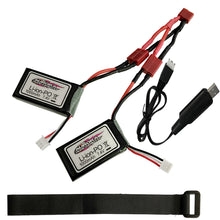 2PCS Xinlehong 7.4V 1000MAH Lipo Battery For Q901 Q902 Q903 1/16 2.4G RC Car Parts With Bandage